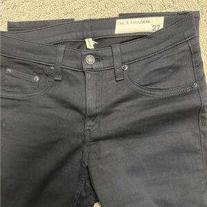 rag & bone women's Dark Black Skinny Jeans